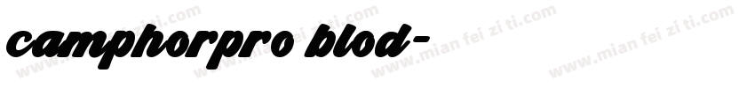 camphorpro blod字体转换